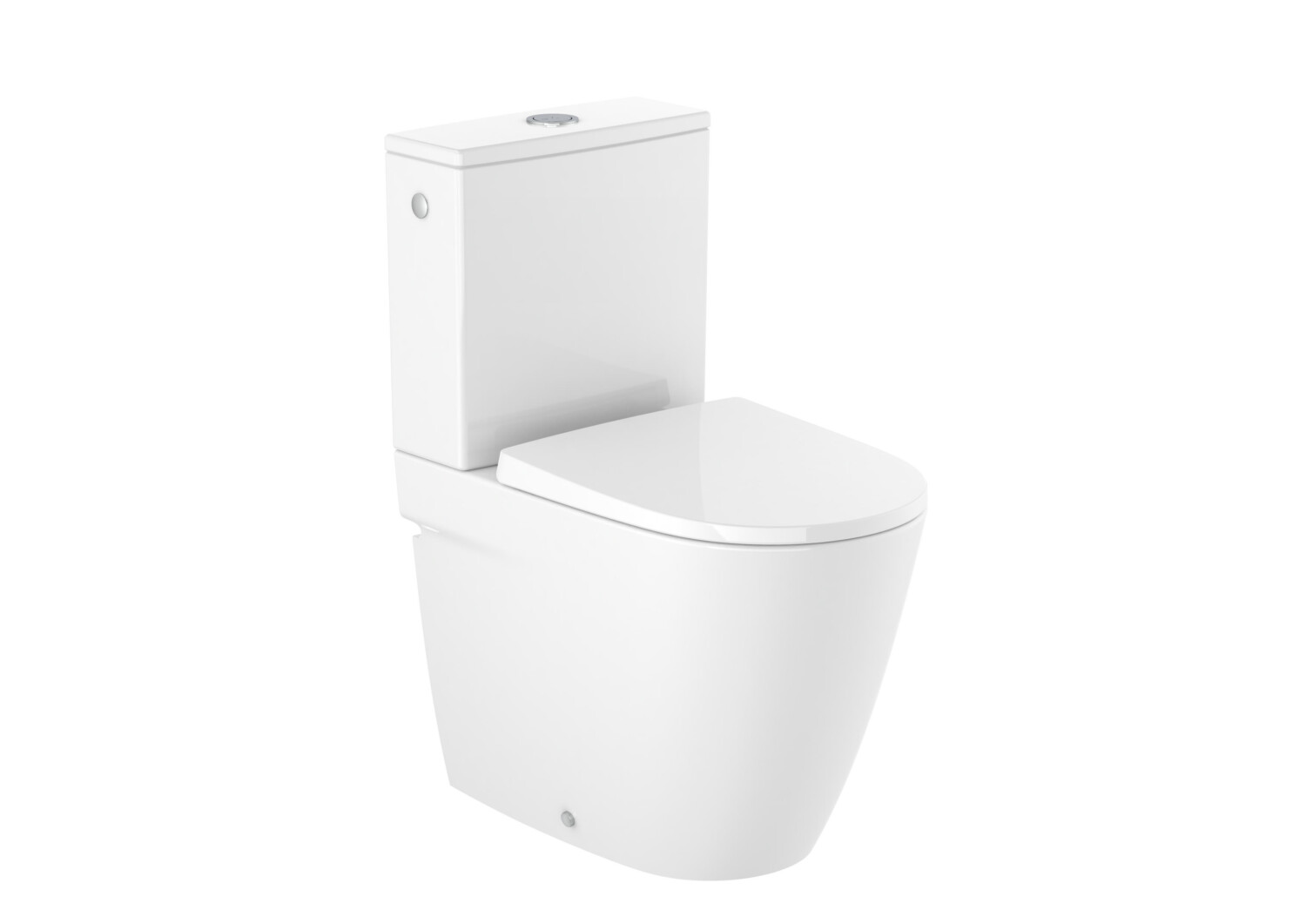 WC, Roca Ona A342688620 kompakt monoblokkos WC, rimless matt fehér