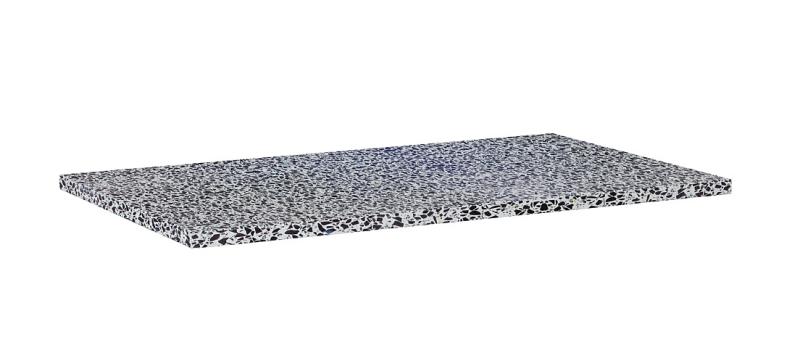 Mosdópult, AREZZO design TERRAZZO márvány mosdópult 80/46/2 fekete matt