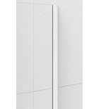 Walk-in, Sapho Esca White Matt ES1011-03 Walk-in, falra szerelhető, transzparent üveg, 110 cm