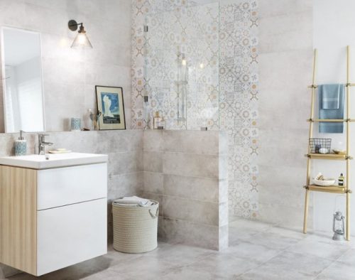 Csempe, Cersanit Concrete Style Light Grey 20X60 G1 W475-002-1