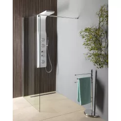   Walk-in, AQUALINE WALK IN Fix zuhanyfal, 80x190 cm: WI081 Sapho
