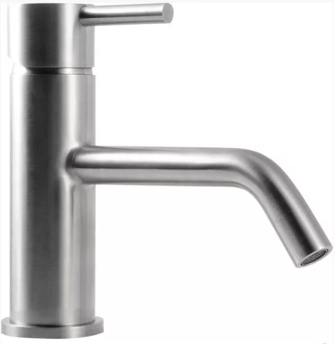 Mosdó csaptelep, MINIMAL mosdócsaptelep lefolyó nélkül, inox: MI002 Sapho