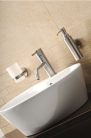 Mosdó csaptelep, MINIMAL mosdócsaptelep lefolyó nélkül, inox: MI002 Sapho