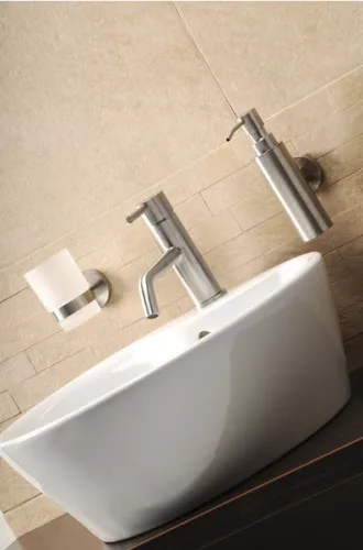 Mosdó csaptelep, MINIMAL mosdócsaptelep lefolyó nélkül, inox: MI002 Sapho
