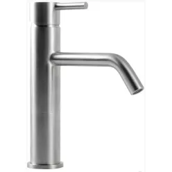   Mosdó csaptelep, Sapho MINIMAL lefolyó nélkül 338mm inox MI202