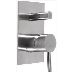   Falba süllyesztett csaptelep, Sapho MINIMAL kádcsaptelep zuhanyváltóval inox MI042