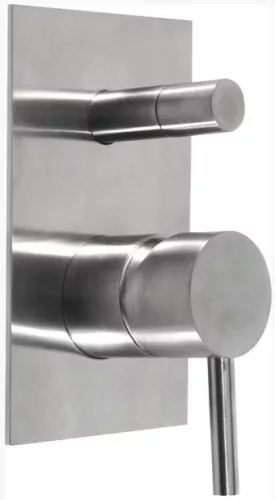 Falba süllyesztett csaptelep, Sapho MINIMAL kádcsaptelep zuhanyváltóval inox MI042