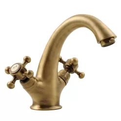   Mosdó csaptelep, Sapho REITANO ANTEA automata lefolyóval bronz 3276