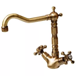   Mosdó csaptelep, Sapho REITANO ANTEA automata lefolyóval bronz 3376