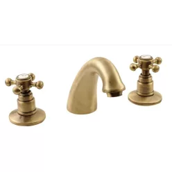   Mosdó csaptelep, Sapho REITANO ANTEA 3részes automata lefolyóval bronz 3026