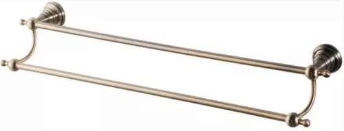 Törölközőtartó, DIAMOND dupla törölközőtartó 60,5 cm, bronz: 1318-11 Sapho