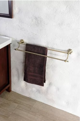 Törölközőtartó, DIAMOND dupla törölközőtartó 60,5 cm, bronz: 1318-11 Sapho