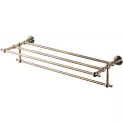   Törölközőtartó, DIAMOND törölközőtartó polc 60,5cm, bronz: 1318-14 Sapho