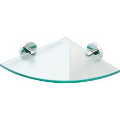  Polc, BEMETA OMEGA ECONOMY Üvegpolc, sarok 25x25 cm, króm: 104102012 Sapho