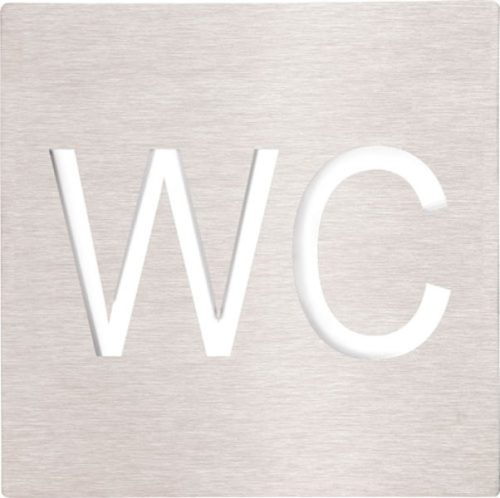 Tábla, BEMETA HP wc tábla 120x120 mm, fényes inox 111022082 Sapho
