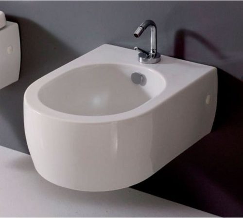 Bidé, KERASAN FLO Bidé fali, 1 furattal 36,5x20x50 cm: 312501 Sapho