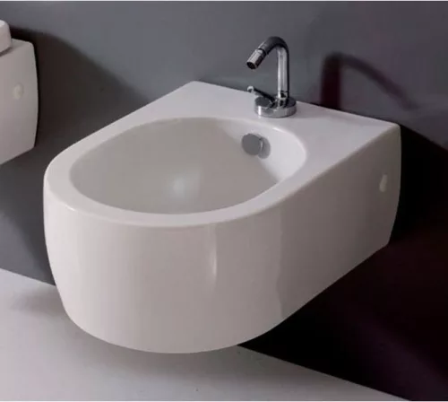 Bidé, KERASAN FLO Bidé fali, 1 furattal 36,5x20x50 cm: 312501 Sapho