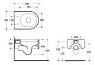 WC, KERASAN FLO WC fali 36,5x34x50 cm : 311501 Sapho