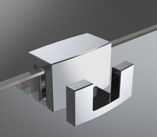 Törölközőtartó, Radaway 6-8mm-es keret nélküli üvegfalhoz króm WR-001