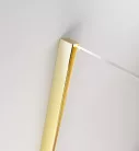 Zuhanykabin, Radaway Furo Gold KDJ szögletes arany zuhanykabin 100x75 átlátszó jobbos