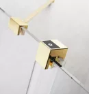 Zuhanykabin, Radaway Furo Gold KDJ szögletes arany zuhanykabin 100x75 átlátszó jobbos