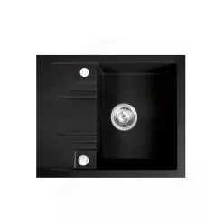   Mosogatótálca, Ferro Mezzo ll mosogató,gránit cseptálcás grafit 48/58 DRGM48/58BA