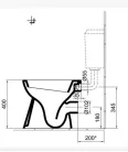 WC, Alföldi Bázis mélyöblítésű hátsó kifolyású 4031 EasyPlus