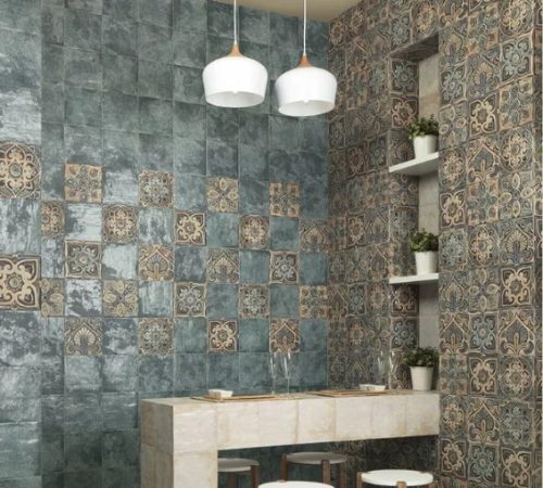 Csempe, Mainzu MANDALA GREEN 20X20