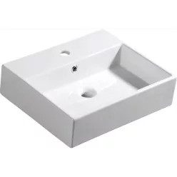   Mosdó, ISVEA PURITY Pultra szerelhető mosdó 50x13x42 cm: 10PL50050 Sapho
