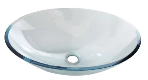Mosdó, BEAUTY PURE ovális üvegmosdó 52x37,5x13,5cm: 2501-12 Sapho