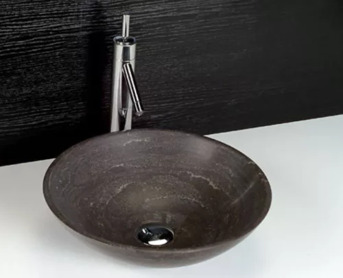 Mosdó, BLOK kőmosdó 40x12 cm, matt kék kő : 2401-02 Sapho