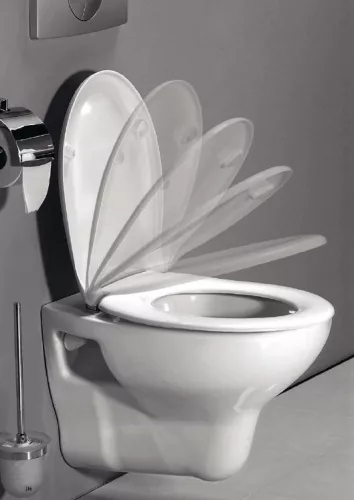 WC tető, Sapho LENA ülőke hidraulikus duroplast Soft Close inox 1703-113