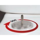 WC tető, Sapho LENA ülőke hidraulikus duroplast Soft Close inox 1703-113