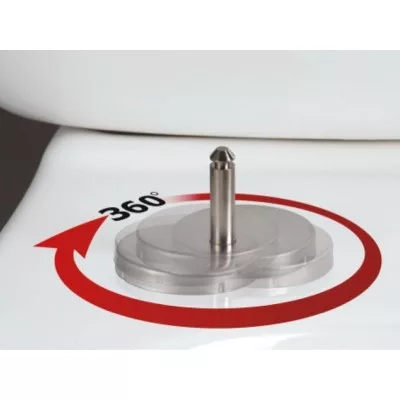WC tető, Sapho LENA ülőke hidraulikus duroplast Soft Close inox 1703-113