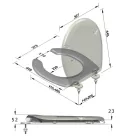 WC tető, SENIOR WC-ülőke mozgáskorlátozottaknak, fehér: 1010 Sapho