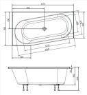 Kád, POLYSAN ASTRA WL kád 165x75x48 cm : 30611 Sapho