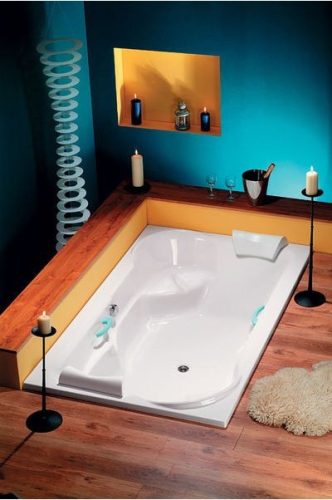 Kád, POLYSAN DUO kád 200x120x45 : 16111 Sapho