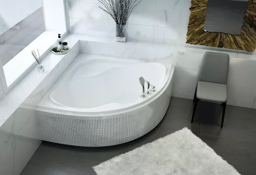 Hidromasszázs kád, M-Acryl Samanta  150x150 Wellness 22 fúvókás elektronikus
