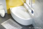 Hidromasszázs kád, M-Acryl Daria  170x110, Wellness Premium Plus 28 fúvókás elektronikus