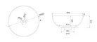 Mosdó, THIN pultra szerelhető mosdó, 390x145 mm, matt fehér: WN185 Sapho