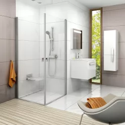   Zuhanykabin, Ravak Chrome Zuhanykabin CRV1-90 fényes alumínium+Transparent 1QV70C01Z1