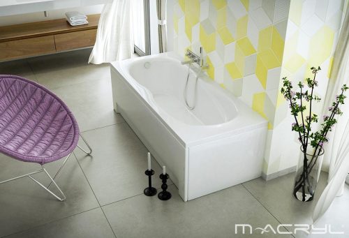 Hidromasszázs rendszer, M-Acryl Klara  180x80, + 10 fúvókás pezsgőfürdő