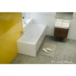   Hidromasszázs kád, M-Acryl Sortiment  160x75, Wellness Premium 24 fúvókás elektronikus