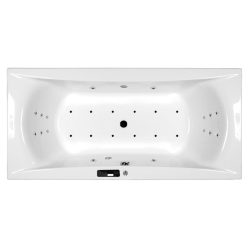   Hidromasszázs kád, M-Acryl Amanda  170x75, Wellness Premium Plus 28 fúvókás elektronikus