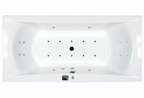 Hidromasszázs kád, M-Acryl Amanda  180x80, Wellness Premium 24 fúvókás elektronikus
