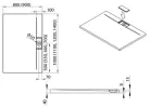 Zuhanytálca, Radaway Giaros D 120x80 műmárvány zuhanytálca