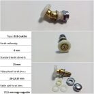 Zuhanykabin görgő, Aqualife csuklós 25 mm B-18