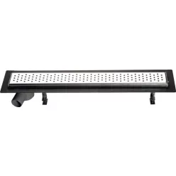   Padlóösszefolyó, AQUALINE Padlóösszefolyó rács inox, 76x14 cm: 2705-80