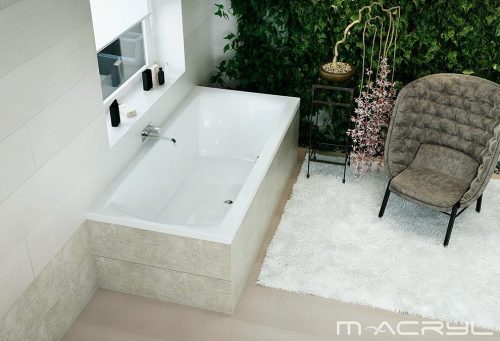 Hidromasszázs kád, M-Acryl Helena  190x90 Wellness Premium Plus elektronikus vezérléssel