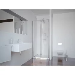   Zuhanyajtó, Sanotechnik Smartflex zuhanyfülke harmónika ajtó Cikkszám: D1280FL - balos kivitel